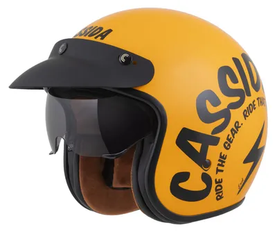 Helmetë moto CASSIDA Oxygen 2.0 Gear, diellore, ECE 22.06, S, verdhë e zezë - 2