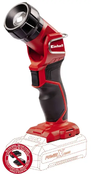 Dritë pune Einhell TE-CL 18 Li H-solo, LED, pa bateri, e kuqe