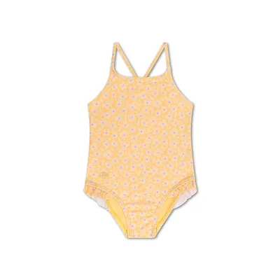 Swimsuit | Florish Yellow | për vajza pa mëngë 122/128 - 1