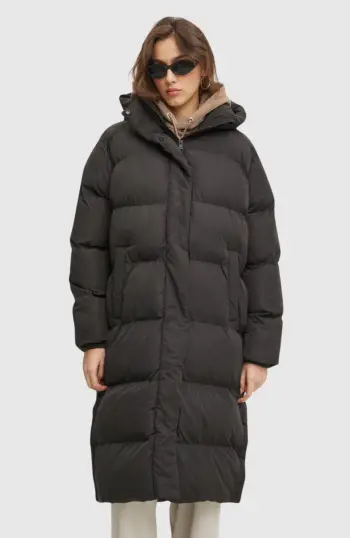 longline hooded puffer jacket