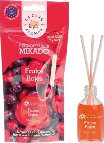 Aromatizues ambienti La Casa de los Aromas Red Fruits, vaj me shkopinj, 30ml