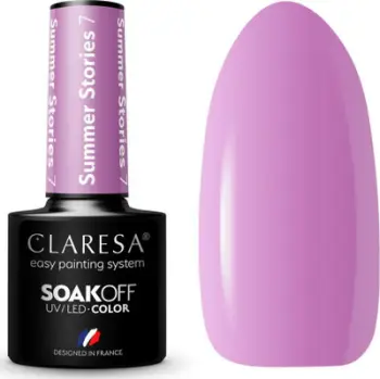 Llak xheli për thonj Claresa Summer Stories, SoakOff, UV LED, 5g