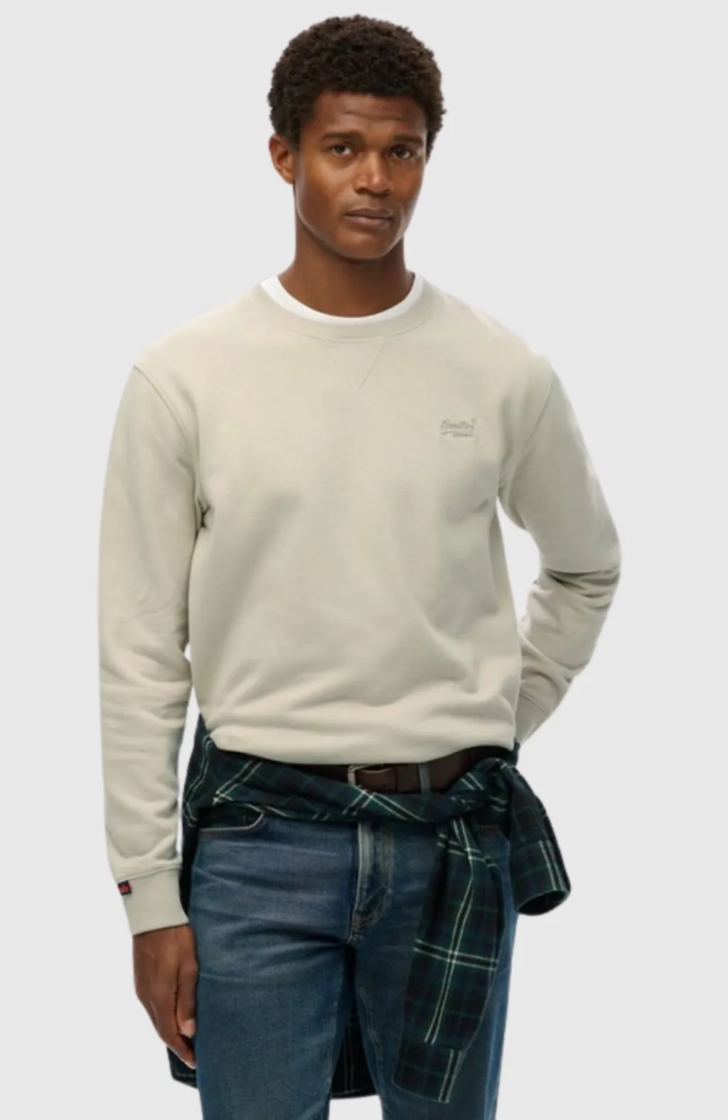 essential logo crew sweatshirt - 1