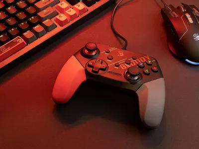 Gamepad A4tech Bloody GP30GP30 BKRD, për PC dhe Nintendo Switch, me kabllo, i zi kuqe - 2