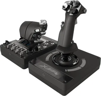 Gamepad dhe joystick Logitech F310 dhe G X56 Hotas, për PC, USB, gri - 2