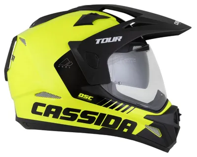 Helmetë moto CASSIDA Tour 2.0 Dual, ECE 22.06, Pinlock ready, e verdhë fluo e zezë mat - 5