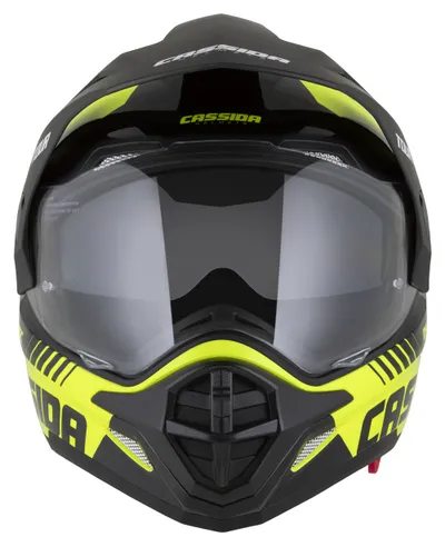 Helmetë moto CASSIDA Tour 2.0 Dual, ECE 22.06, Pinlock ready, e verdhë fluo e zezë mat - 6