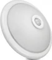 Plafon tavanor Maclean MCE324, sensor lëvizjeje PIR, 2x E27 40W, i bardhë