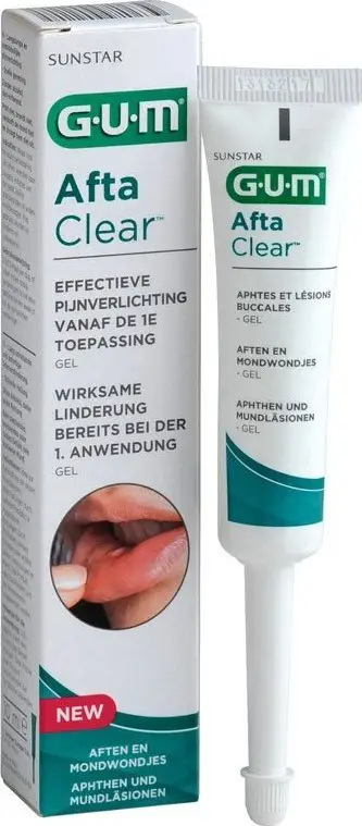 Xhel oral GUM Afta Clear, 10 ml, kundër aftave, pa alkool