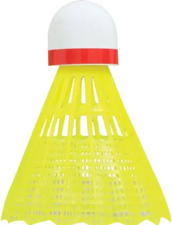 Shuttlecock badminton Talbot Torro Tech 350, set 3 copë, shpejtësi e lartë, të verdha