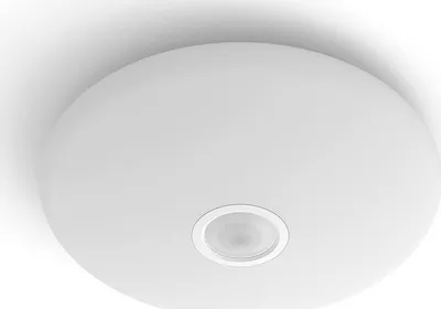 Plafonierë LED Philips Mauve, me sensor lëvizjeje, e bardhë - 1