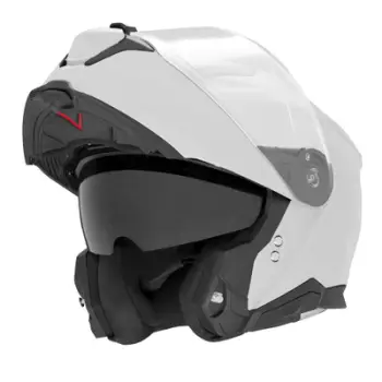 Helmetë moto Nox Eusov N967 Flip Up, madhësia L, e bardhë shkëlqim