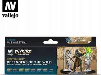 Set miniaturash Vallejo WizKids PS Defenders of the Wild, plastik, i papikturuar
