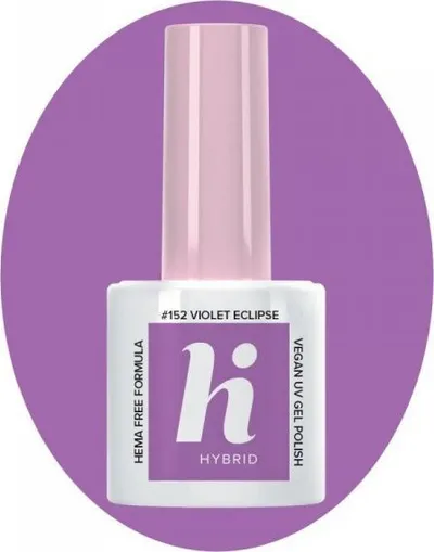 Llakk hibrid thonjsh Hi Hybrid 152 Violet Eclipse, 5 ml, vjollcë pastel - 1