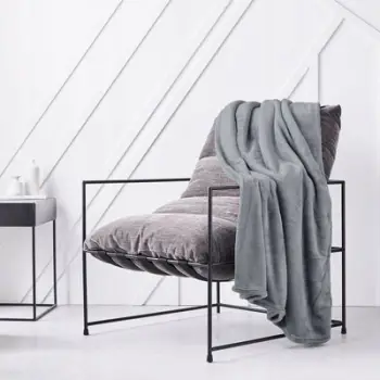 Plaid Today Essential Acier XL, microplush polyester 150x200 cm, gri
