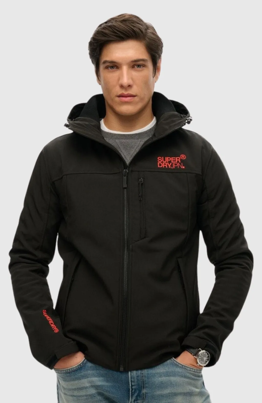 hooded soft shell trekker jkt - 1