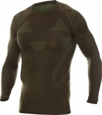 Bluzë termoaktive Brubeck RANGER PROTECT LS14210, për meshkuj, për aktivitete në natyrë, khaki