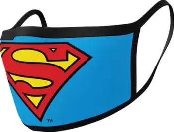Maskë mbrojtëse Superman, 3 shtresa filtrimi, 2 copë, shumëngjyrëshe