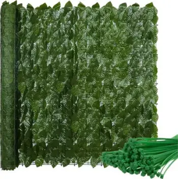 Gardh artificial dekorativ Gardlov 23641, 3m, për ballkon, jeshil