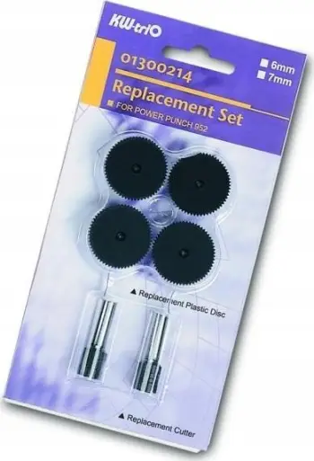 Set mirëmbajtjeje për shpues letre KW-TRIO 9520 9540, pin 6 mm, i zi