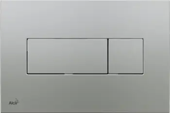 Plakë komandimi WC Stillo Quadro Mini, shpëlarje 3L 6L, e bardhë