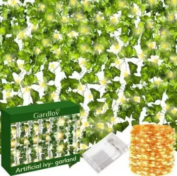 Garlandë artificiale dredhke me LED Decor 24538, 50 drita LED, jeshile