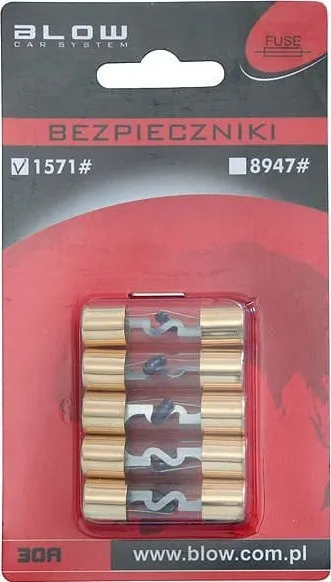 Siguresa qelqi për veturë Blow 1571, 30A, set 5 copë, blu - 1