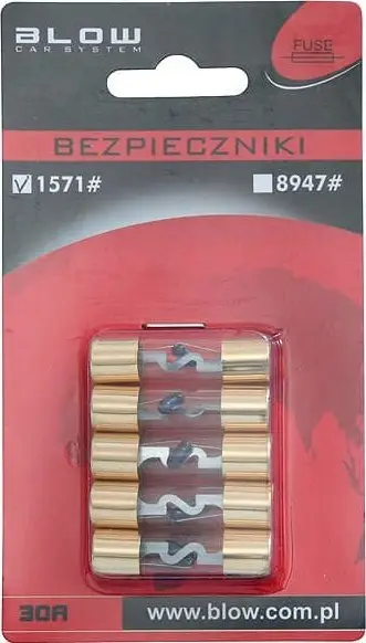 Siguresa qelqi për veturë Blow 1571, 30A, set 5 copë, blu