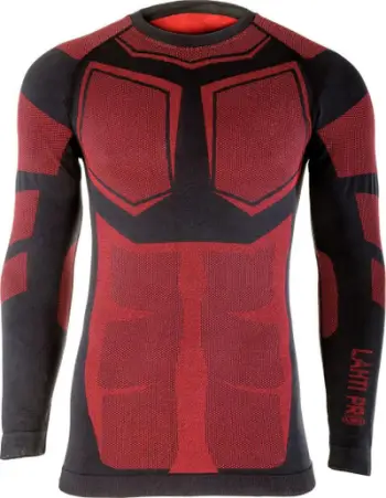 Bluzë termoaktive Lahti Pro Thermoactive Shirt, madhësia L XL, e zezë e kuqe