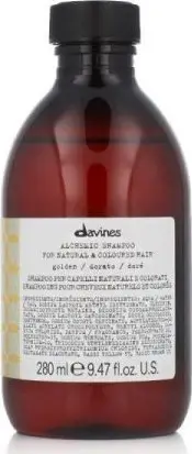 Shampo për flokë Davines Alchemic Golden, për flokë biondë, ruajtje e ngjyrës