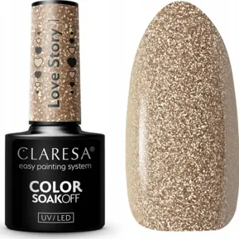 Llakk xhel për thonj Clare sa SoakOff Color Love Story Shade 1, UV LED, 5 g