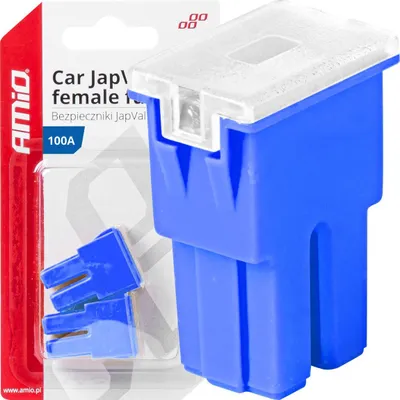 Siguresë auto AMiO 03395, 100A, JapVal PAL, blu - 1
