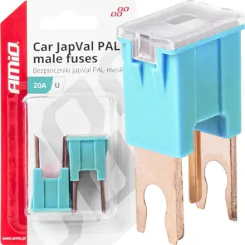 Siguresë auto AMiO 03405 JapVal PAL U, 20A, set 2 copë, blu