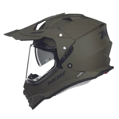 Helmetë motocross Nox N312, polikarbonat, ventilim i avancuar, e zezë - 1