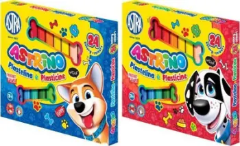 Plastelinë Astra Astrino, set 24 ngjyra, shumëngjyrëshe