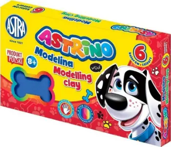 Plastelinë Astra Astrino, set me 6 ngjyra