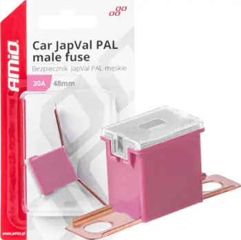 Siguresë auto AMiO 03418, 30A, JapVal PAL, rozë