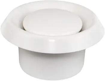 Valvul ventilimi Sauflex DISC, Ø125 mm, plastike, e bardhë