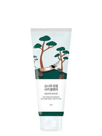Xhel pastrues për fytyrë ROUND LAB Pine Calming Cica, 150 ml
