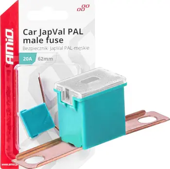 Siguresë auto AMiO 03426 JapVal PAL, 20A, 62mm, blu e hapur