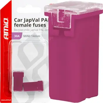 Siguresë auto AMiO 03437 JapVal PAL, 30A, set 2 copë, vjollcë