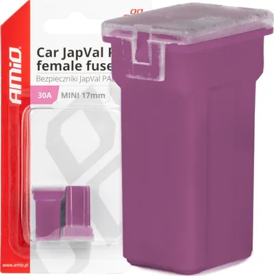 Siguresë auto AMiO 03444 JapVal PAL mini, 30A, paketim 2 copë, vjollcë - 1