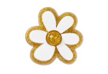 CrocsGold And White Floral