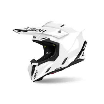 Helmetë motocross Airoh Twist 3 Color, madhësia M, e bardhë