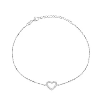 Byzylyk Brilio Silver Heart BRC39W