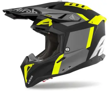 Helmetë motocross Airoh Aviator 3 Glory, për meshkuj, madhësia S, e verdhë