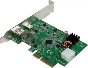 Kartë zgjeruese LogiLink PC0089, PCI Express 3.0, USB 3.2 10 Gbit/s, e zezë