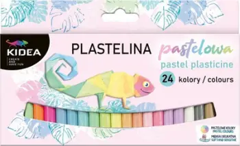 Plastelinë Starpak Kidea Pastel, 24 ngjyra, 200g