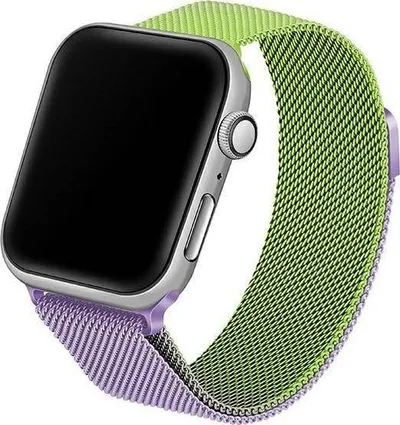 Byzylyk çeliku Beline për Apple Watch, 38/40/41mm, jeshil vjollcë - 1