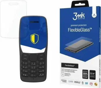 Mbrojtës ekrani 3MK FlexibleGlass për Nokia 110, xham hibrid, transparencë e lartë
